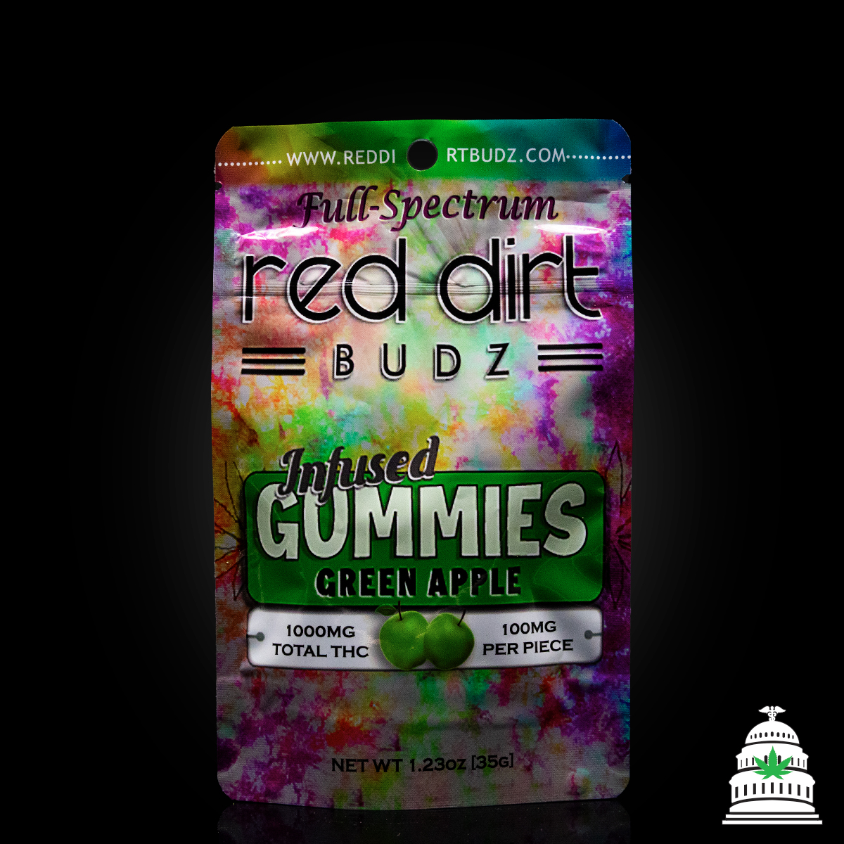 Photograph of Product: Green Apple - Red Dirt Gummies