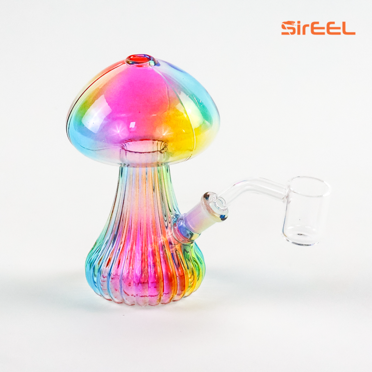 Photograph of product: SIREEL 5" Oui'dING RAINBOW DAB RIG WITH BANGER- ASSORTED