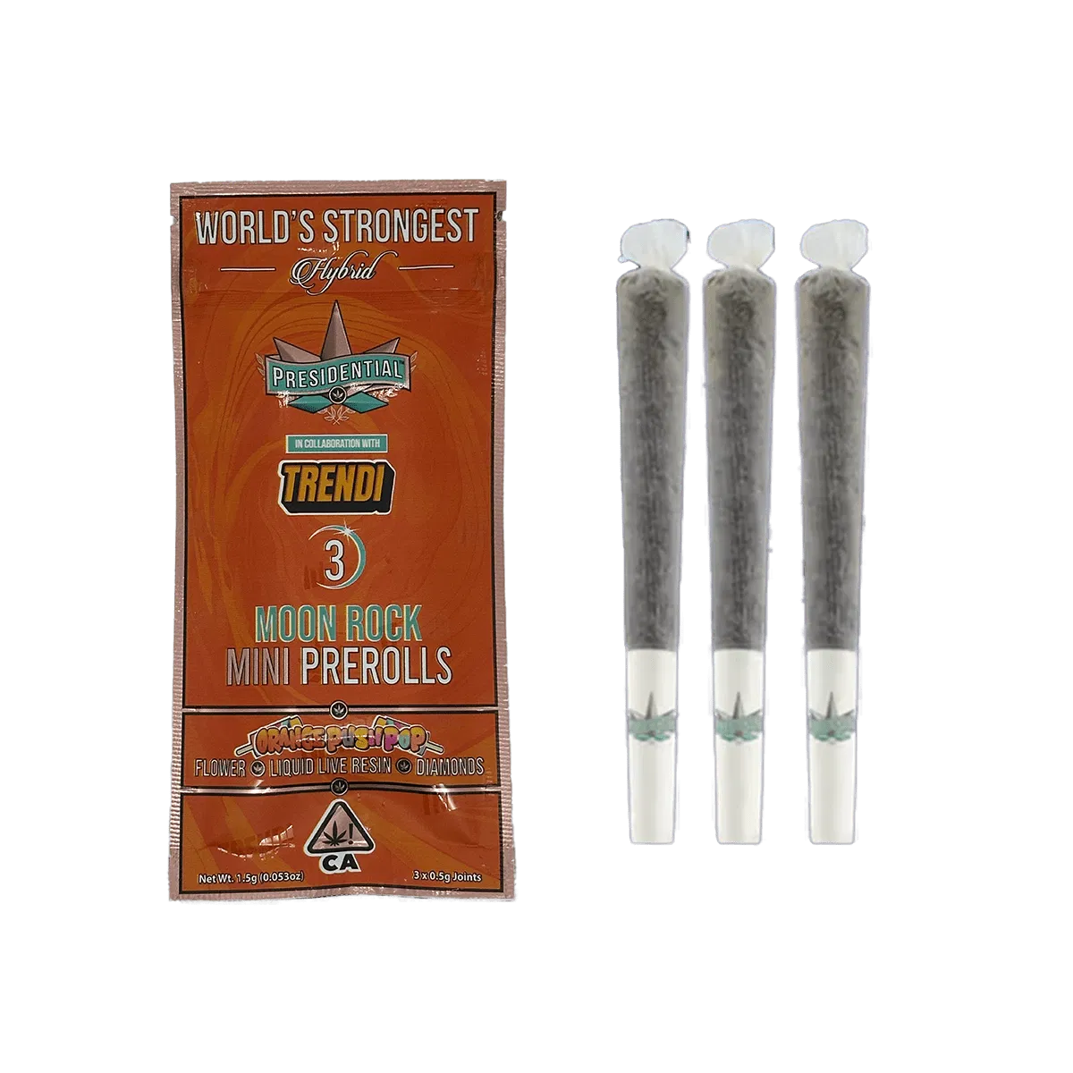 Photograph of product: 3PK - INFUSED BLUNT - ORANGE PUSH POP