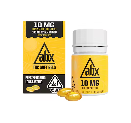 Photograph of product: 10mg THC Soft Gels 10pk- ABX
