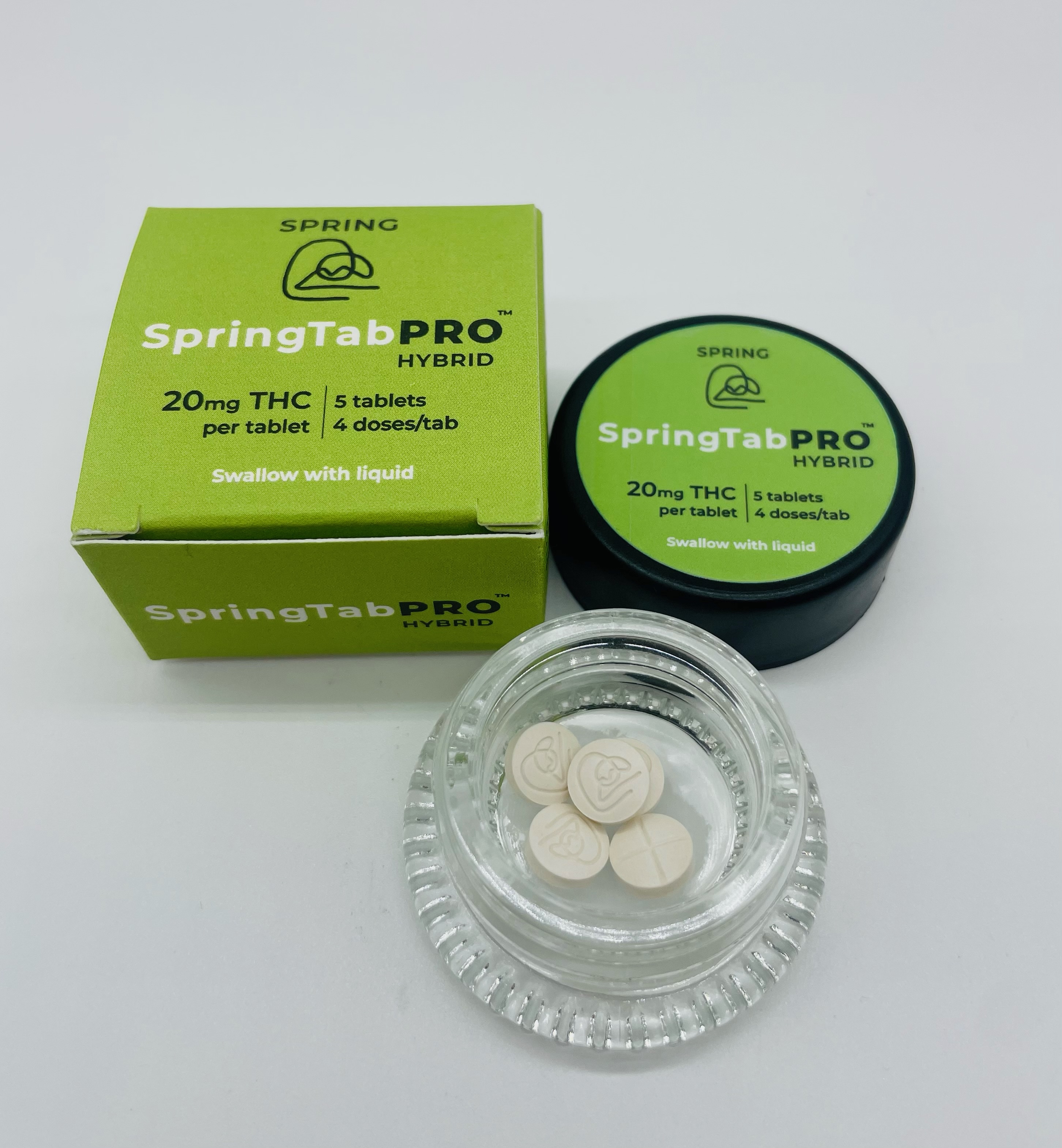 Photograph of product: SpringTab Pro Hybrid | Edible | 5mg x 20