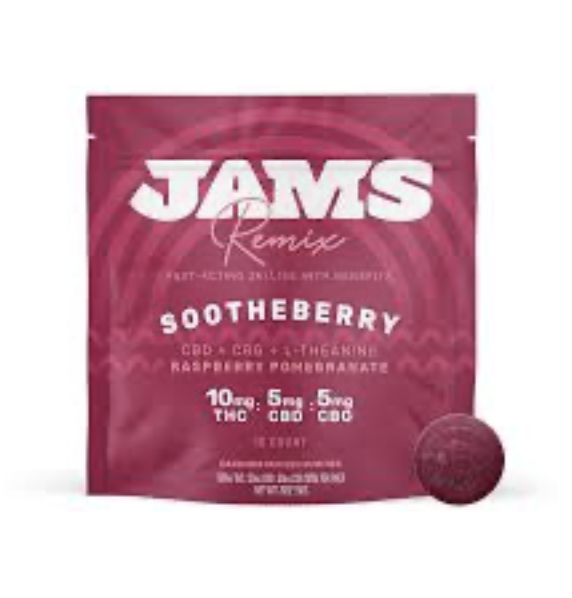 Photograph of product: JAMS Remix | Sootheberry Jellies | 10pk/100mg