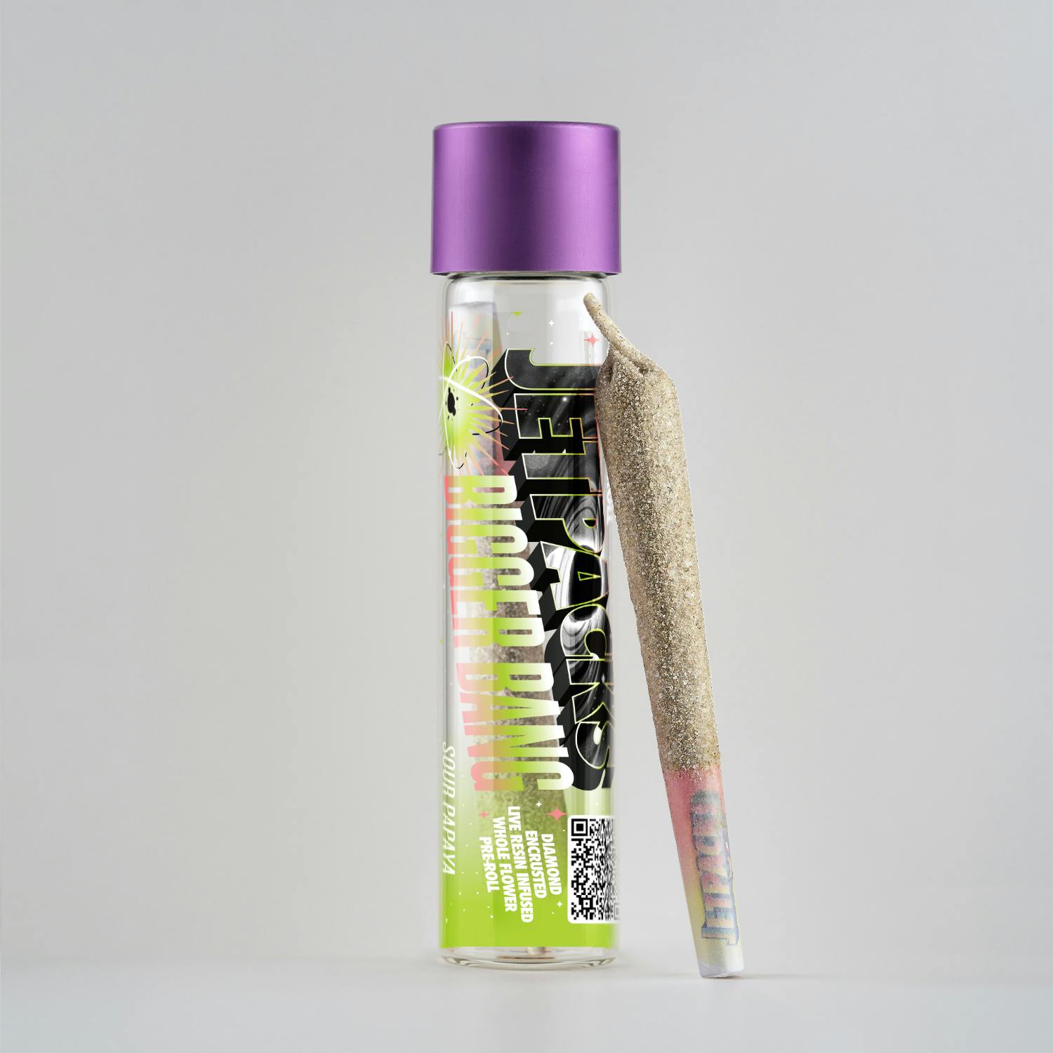 Photograph of product: Jetpacks - Bigger Bang - Sour Papaya - Single Infused Joint