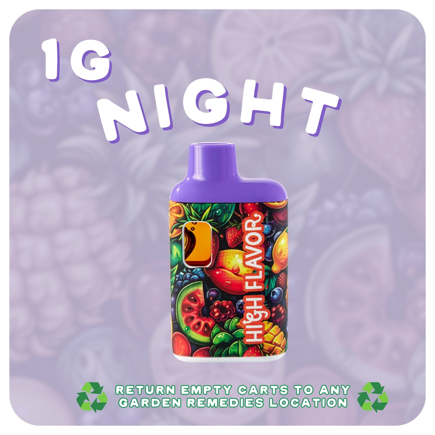 Photograph of product: Blueberry Dream | Oui'd Night I Disposable Vape  - 1g