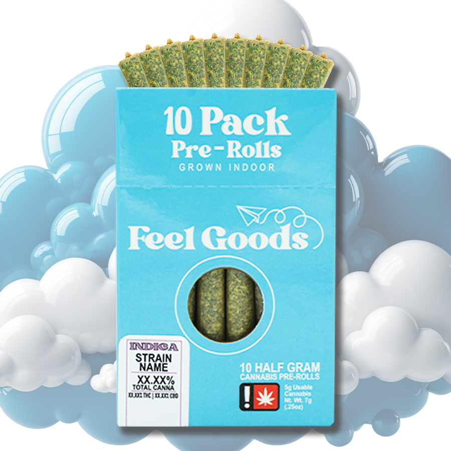 Photograph of product: 10pk Cannon Runtz + Biscotti Ice Cream - Preroll Pack - Feel Goods