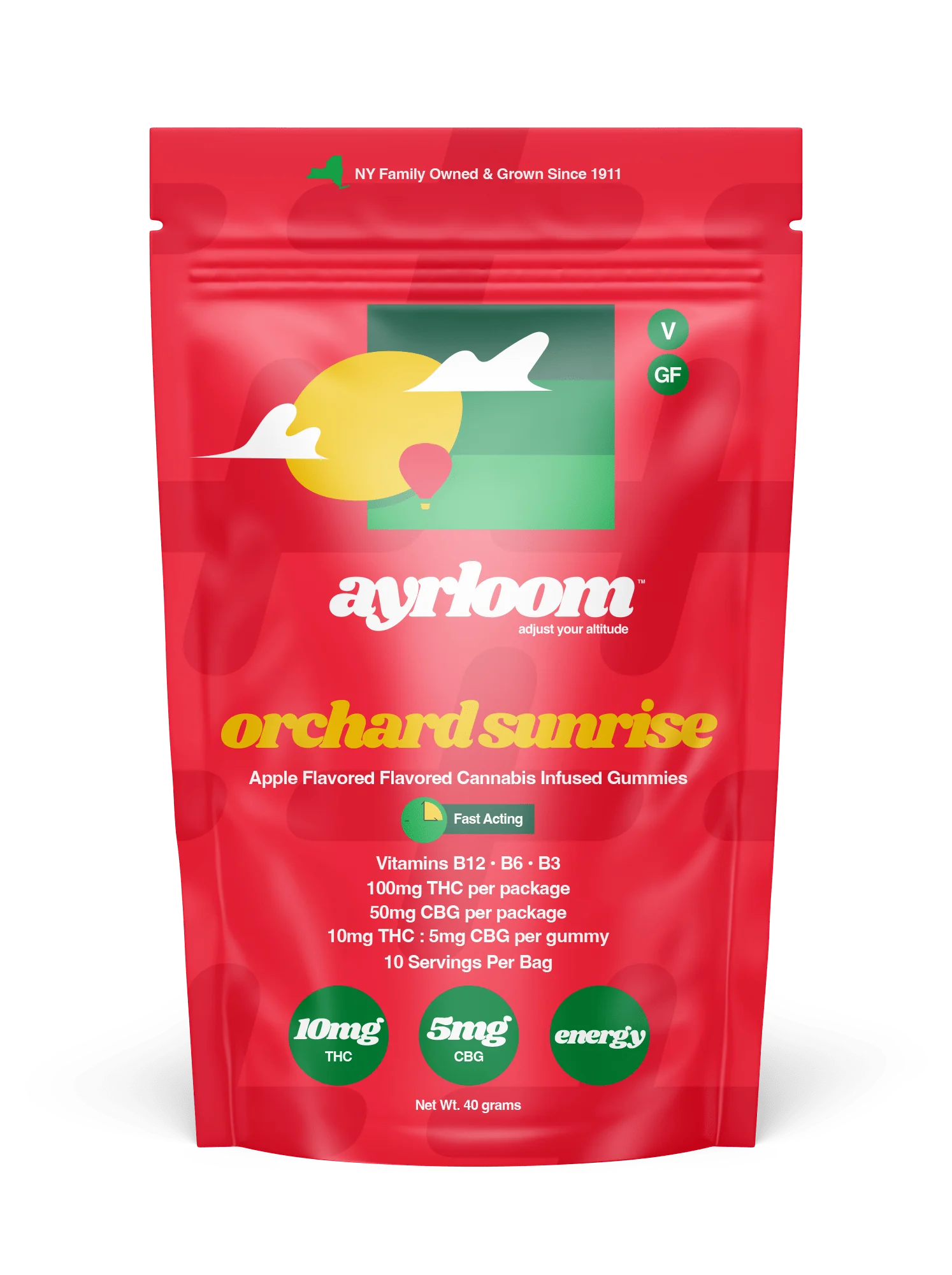 Photograph of product: Ayrloom | Orchard Sunrise Gummies | 100mg