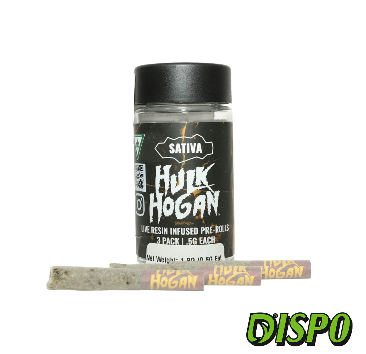 Photograph of product: Hulk Hogan - Slurpee Slam 3pk. Infused Pre-Rolls