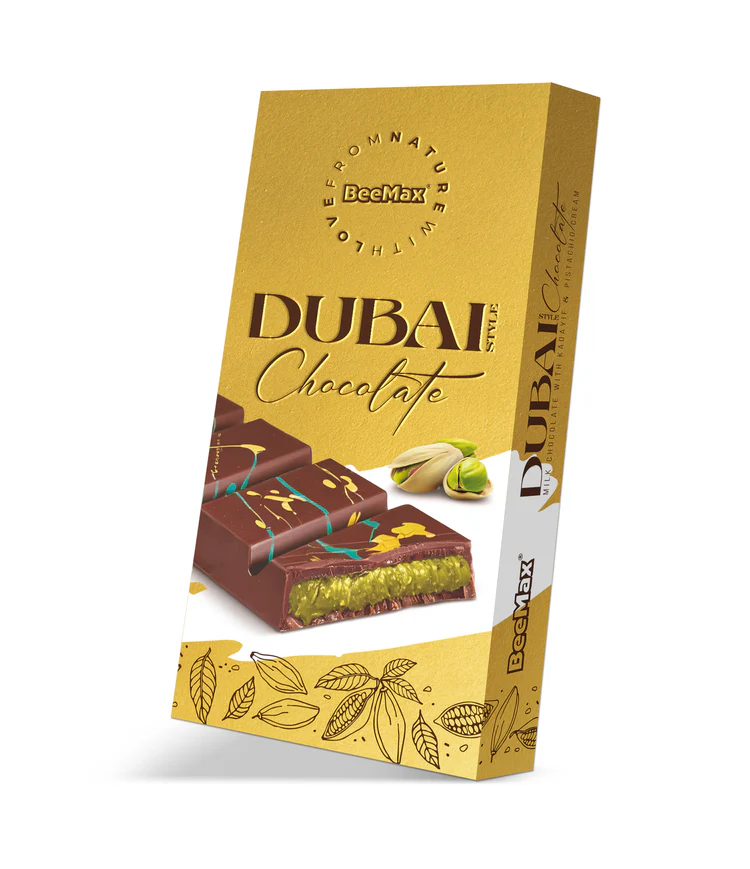 Photograph of product: Dubai Chocolate Bar 7oz Snack - UN-INFUSED