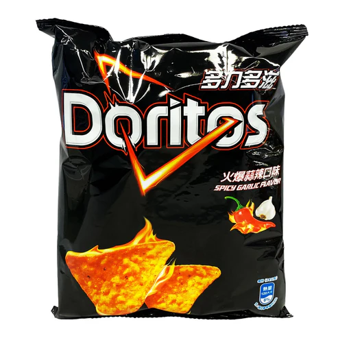 Photograph of product: Exotic Doritos - Spicy Garlic Chips (Taiwan)