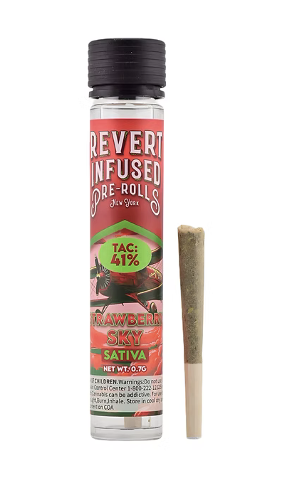 Photograph of product: Revert Oui'd | Strawberry Sky Infused Pre-Roll