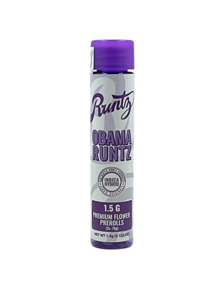 Photograph of product: Runtz | Obama Runtz | Pre-Roll 2 Pack | 1.5g