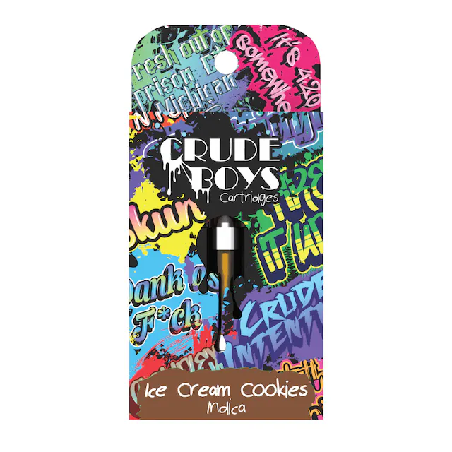 Photograph of product: CRUDE BOYS | Vape Cartridge | Ice Cream Cookies