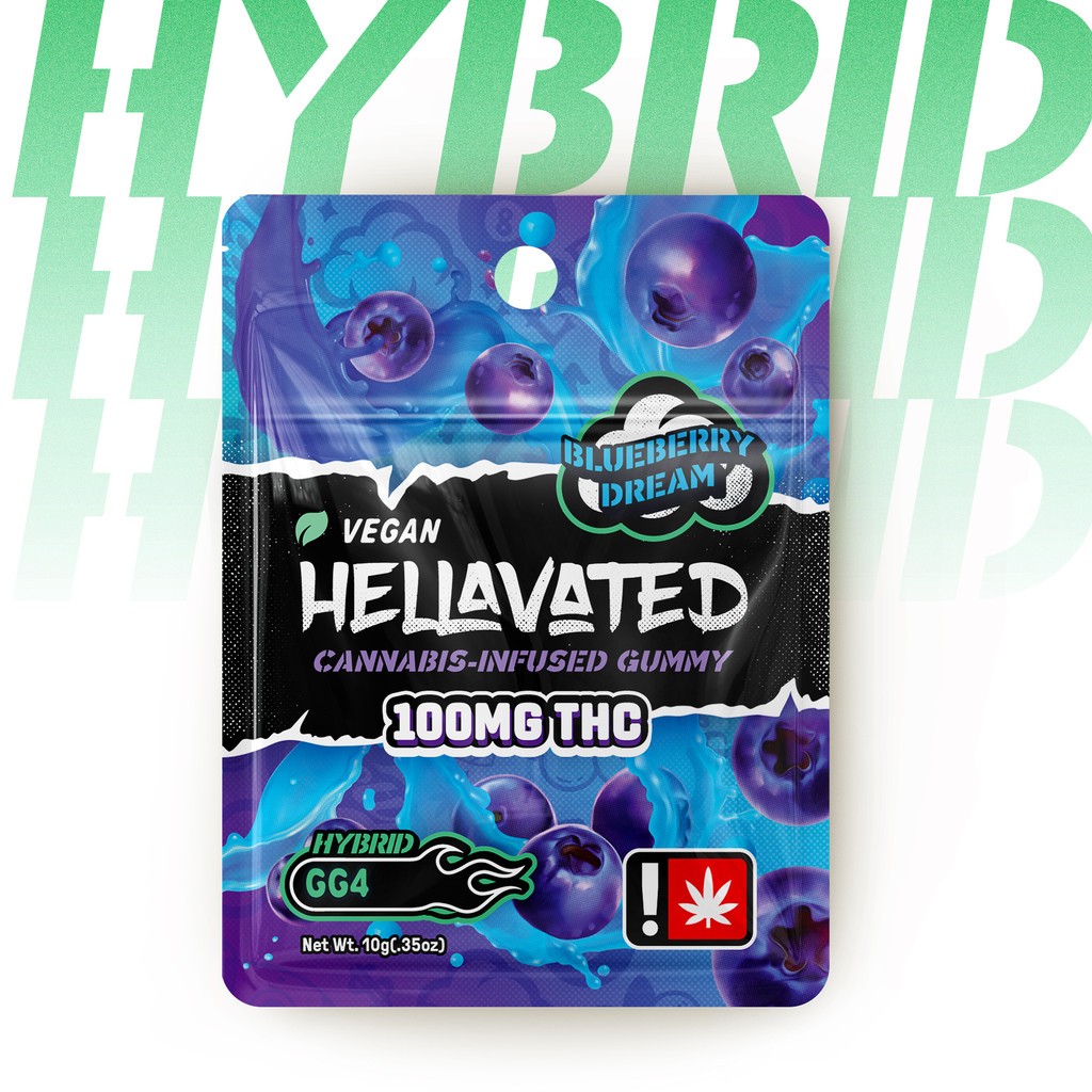 Photograph of product: Gummy | Hellavated | Blueberry Dream (H) | 100mg *[Dime Store Deal]