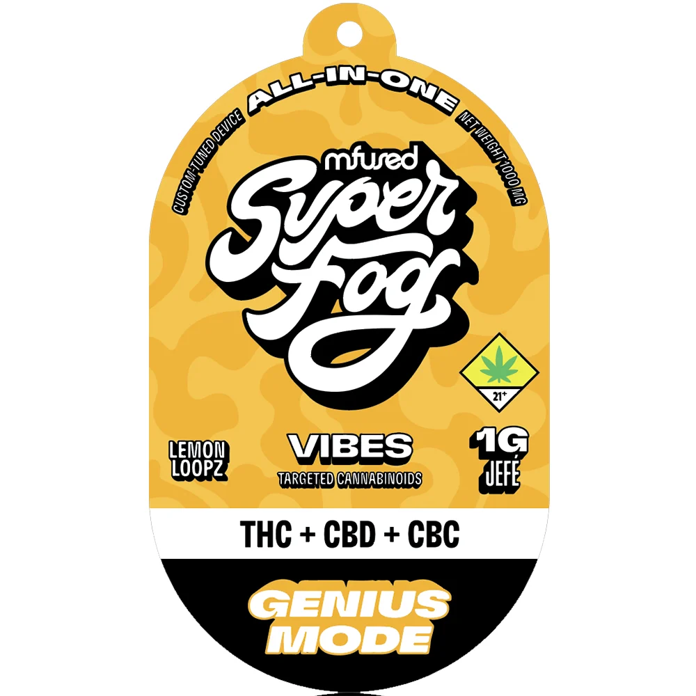 Photograph of product: Genius Mode TH-oui:CBD:CBC Disposable Jef Vape