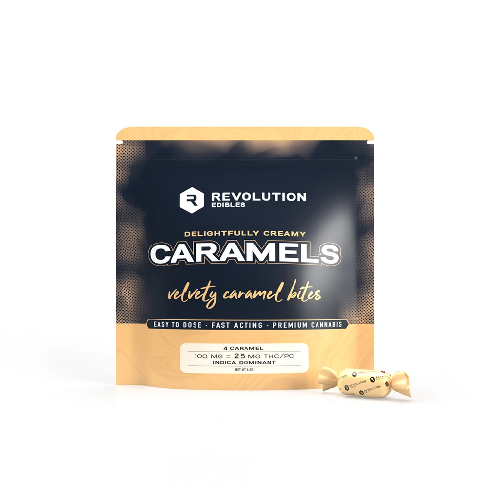 Photograph of product: Revolution | Creamy Caramels Oui'd 1pk | 100mg
