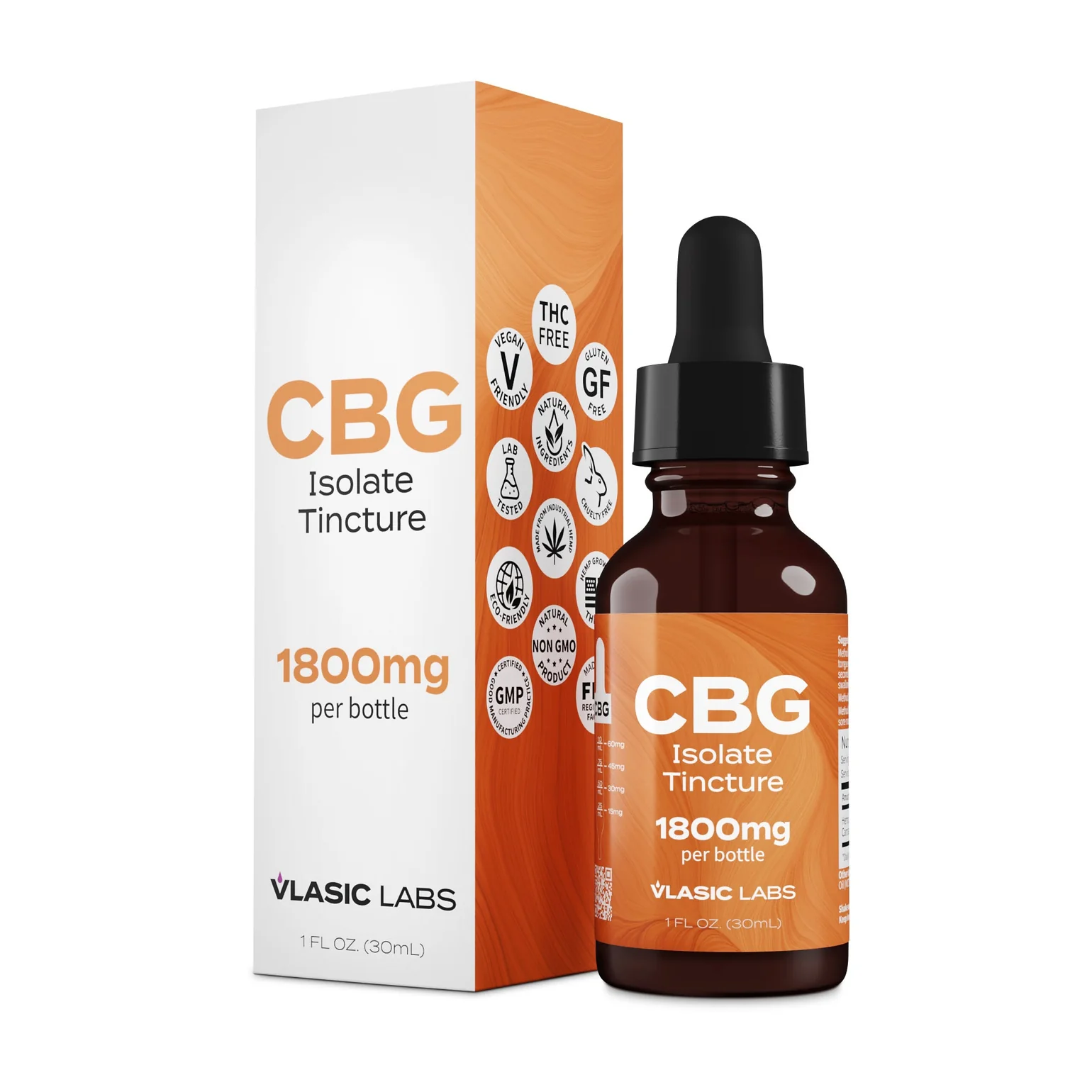 Photograph of Product: Vlasic Labs - Tincture - 1800mg - CBG Isolate