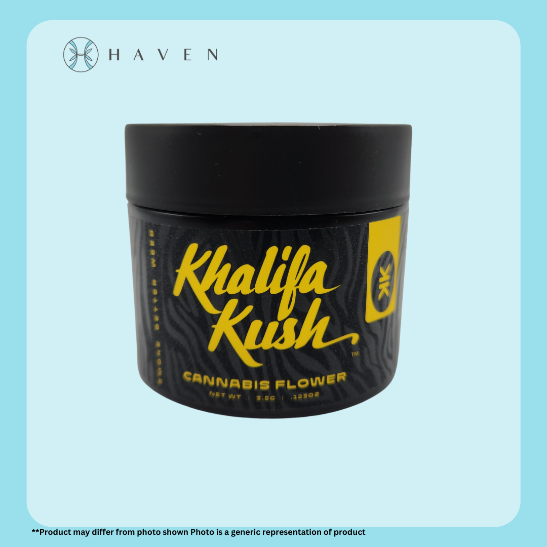 Photograph of product: 3.5g Khalifa Kush (PrePacked Bud)