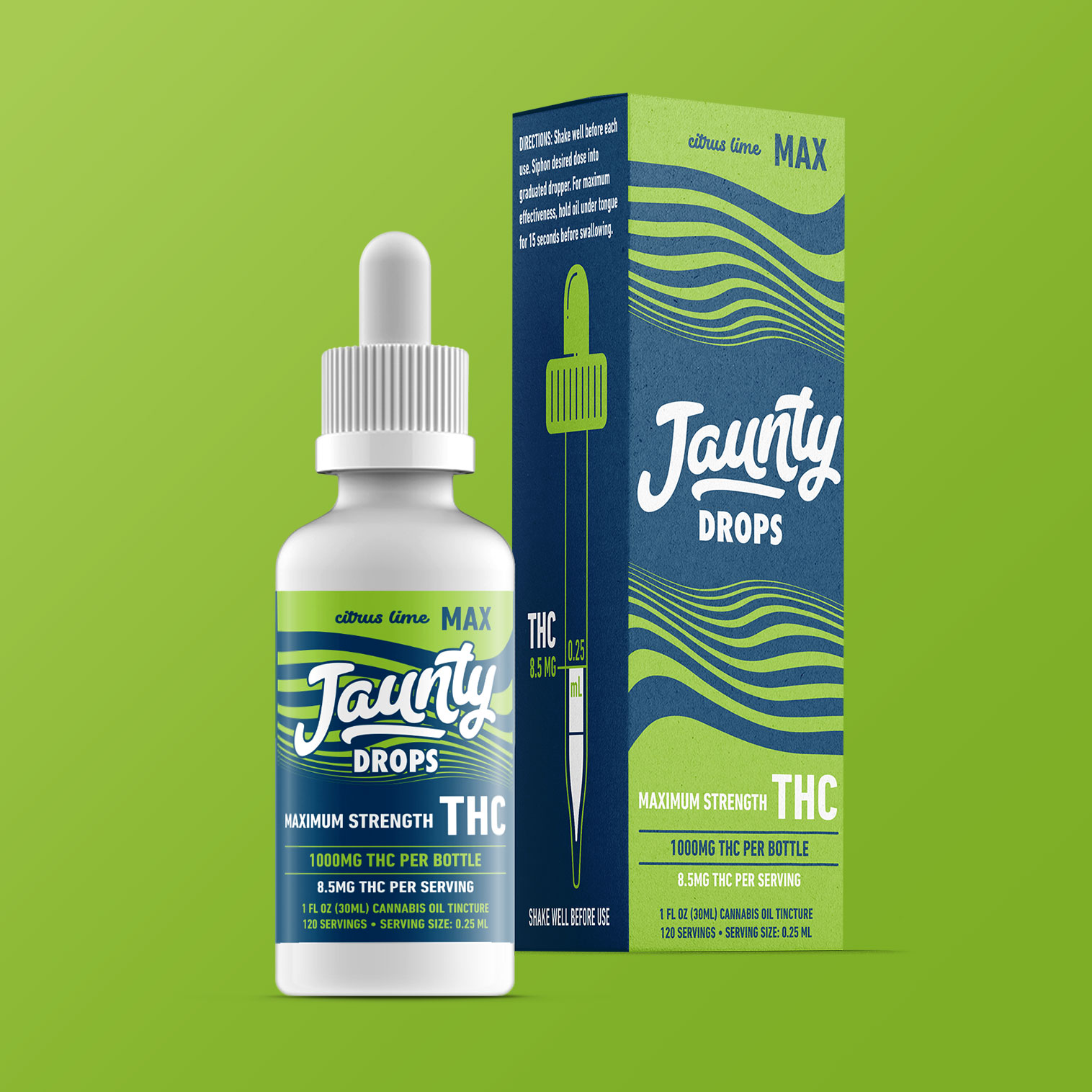 Photograph of product: Jaunty | Citrus Lime Max 30ml | Tincture