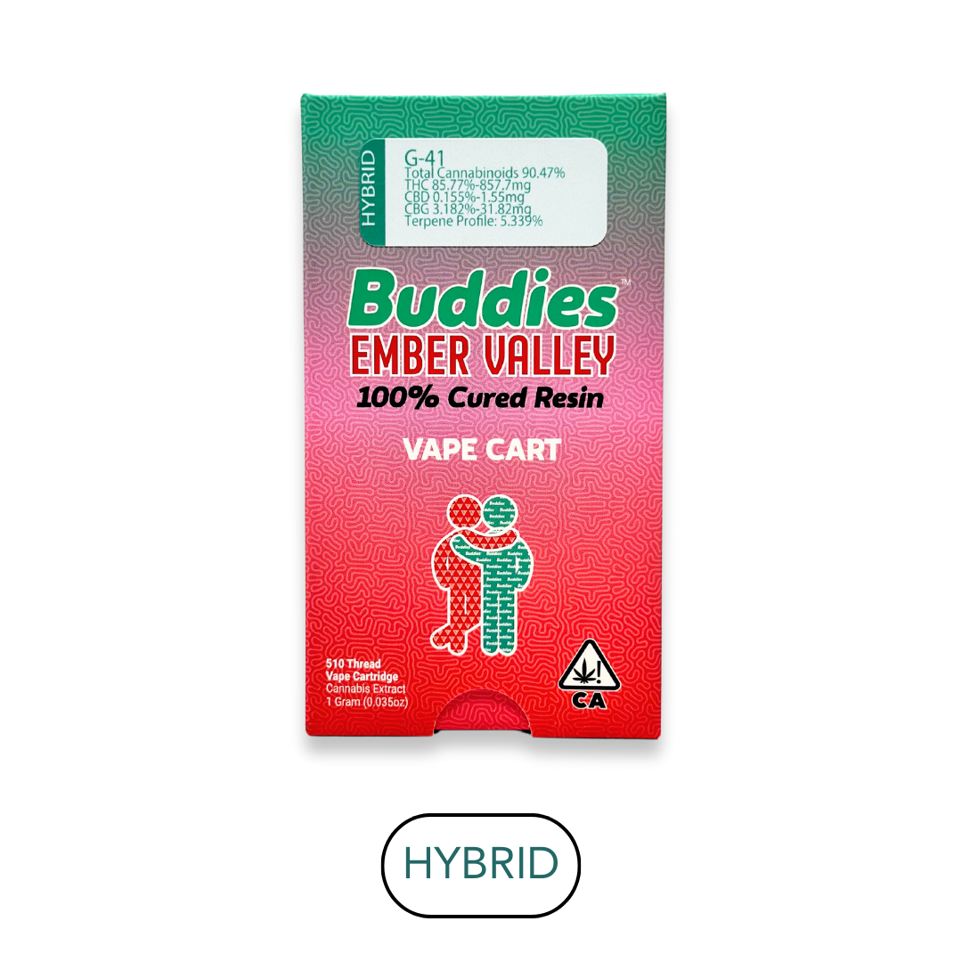 Photograph of product: Buddies - Live Resin - EV G-41 H - Vape Cart - 1.0g