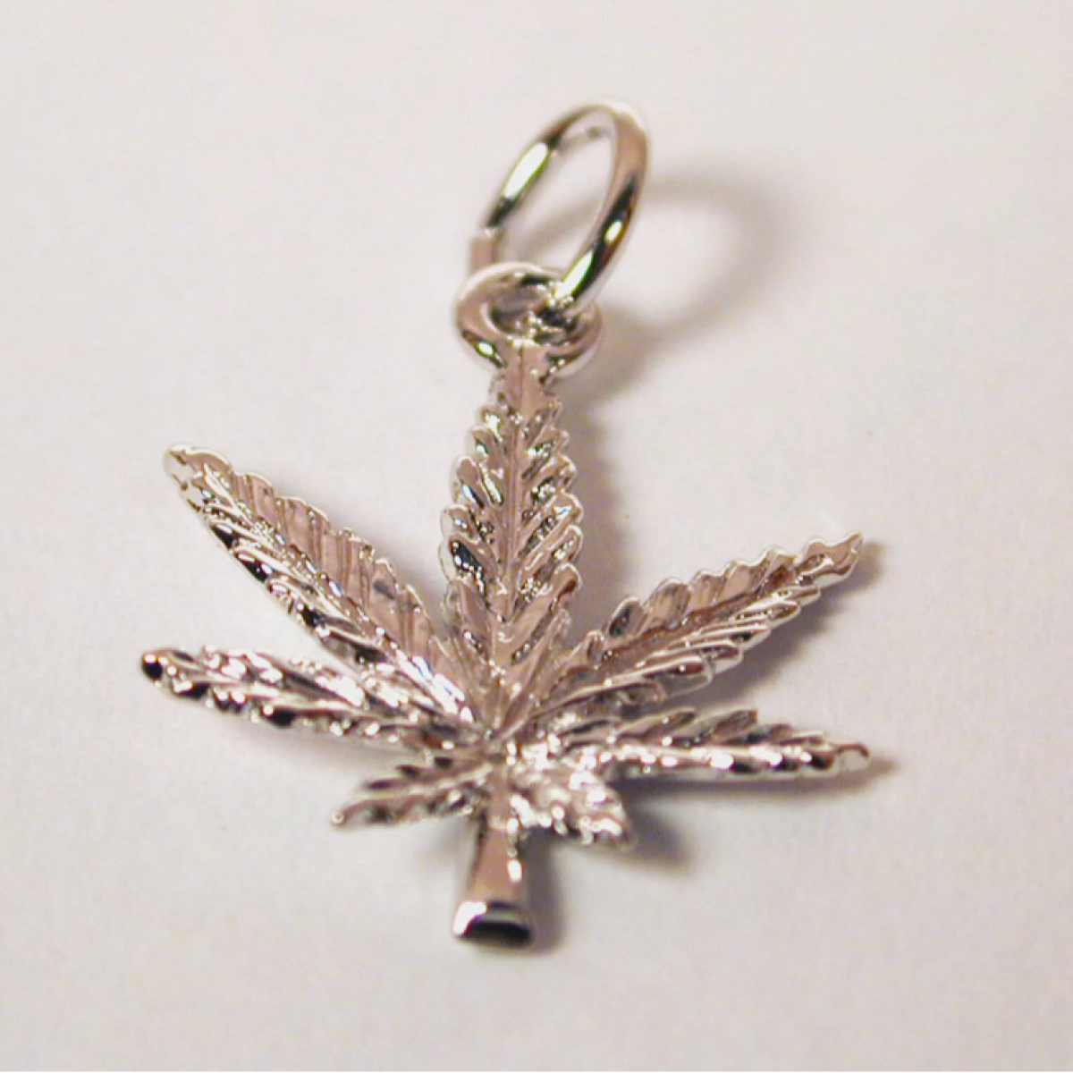 Photograph of product: Oui'd Leaf Charm & Lobster Claw Clasp | Sterling Silver