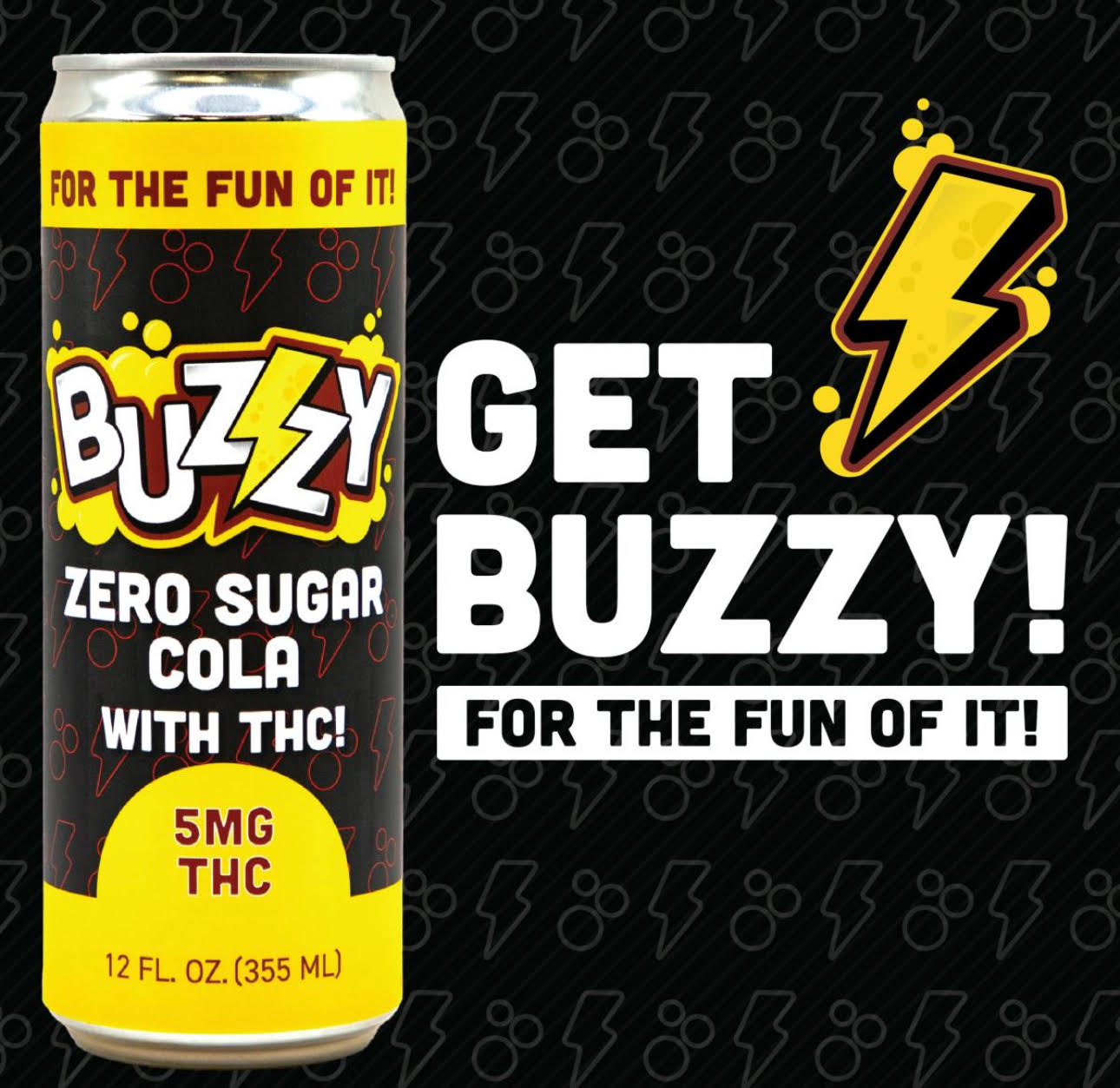 Photograph of product: Zero Sugar Cola Soda  | 5mg | Buzzy
