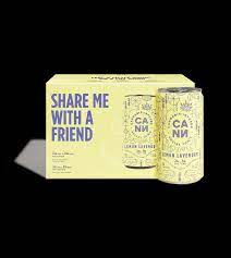Photograph of product: CANN | Lemon Lavendar | 2mg THC / 4mg CBD x 6 Infused Social Tonic Cans