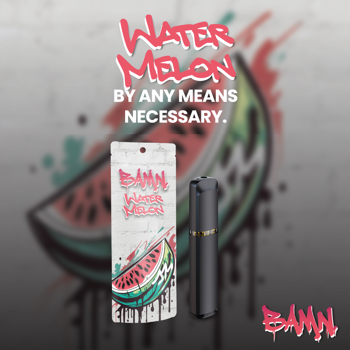 Photograph of product: BAMN - Watermelon - Disposable