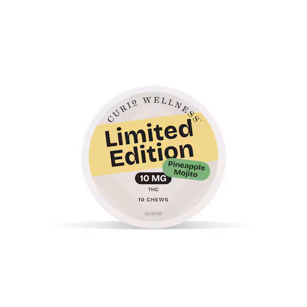 Photograph of product: Curio Pineapple Mojito TH-oui Chews | 10mg (10ct)