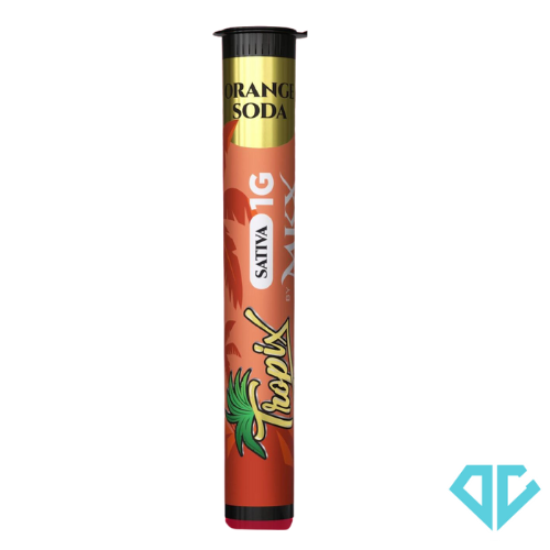 Photograph of product: MKX Tropix Orange Soda Liquid Diamond Infused Pre-Roll 1g
