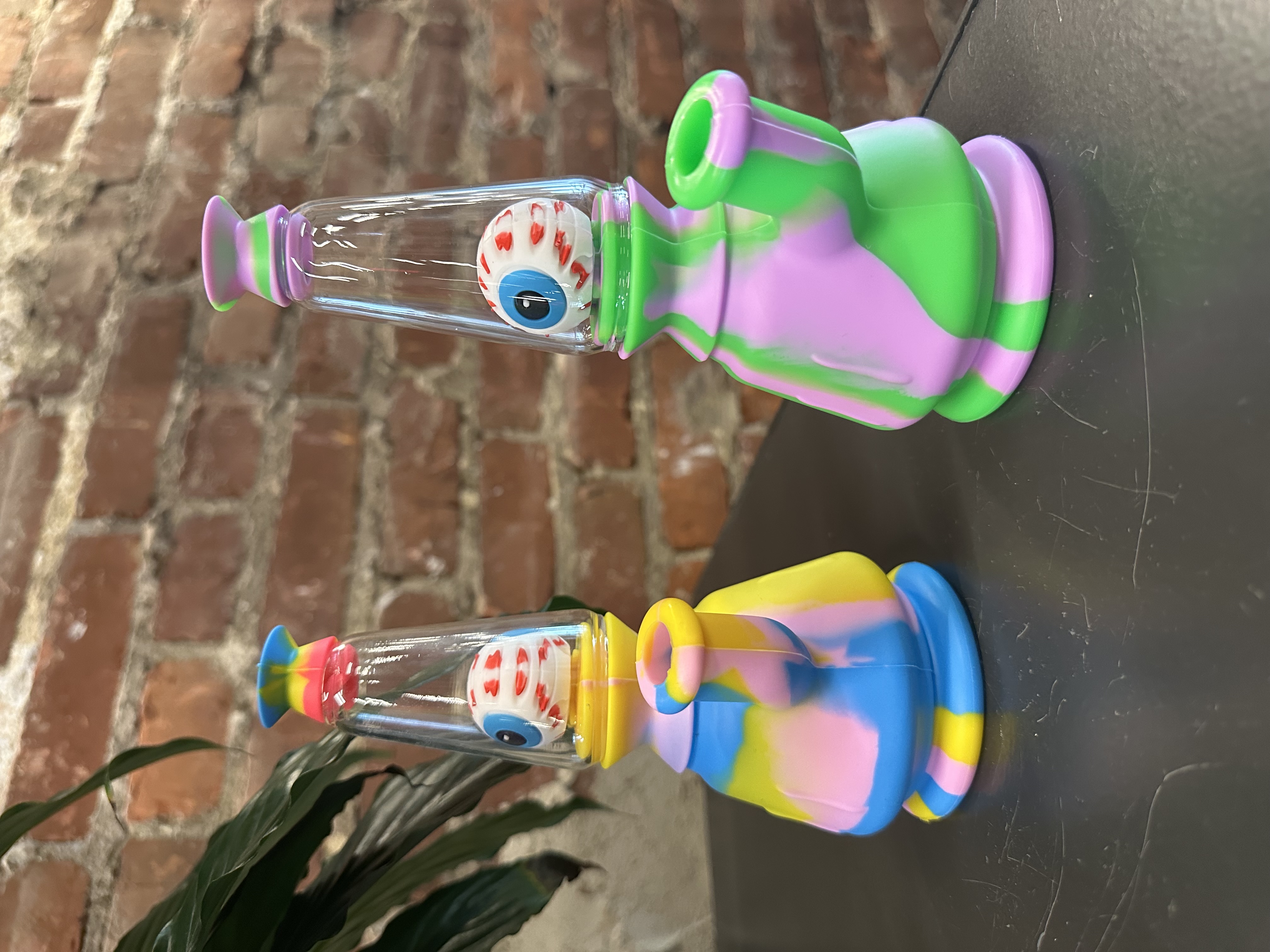 Photograph of product: Silicone Evil Eye Bong