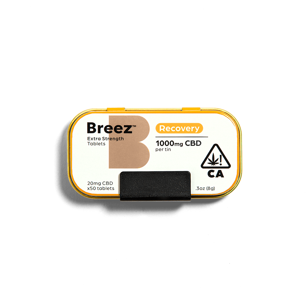 Photograph of product: Breez CBD Tablet - Recovery