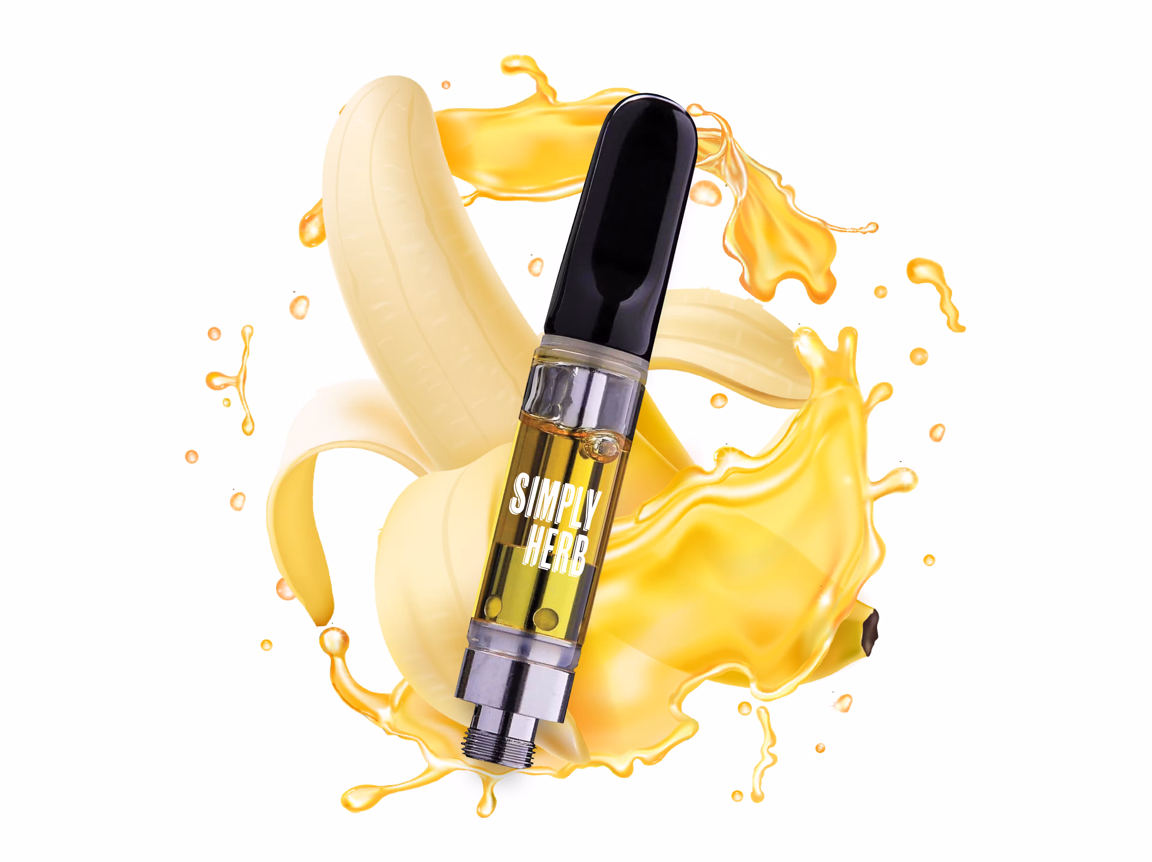 Photograph of product: Simply Herb Distillate Cartridge (S) Banana Rainbow