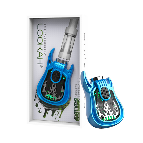 Photograph of product: Guitar 510 Thread Battery | Device | Blue