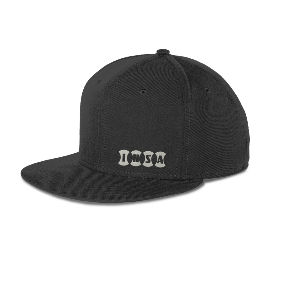 Photograph of product: Insa Flat Brim Hat Black