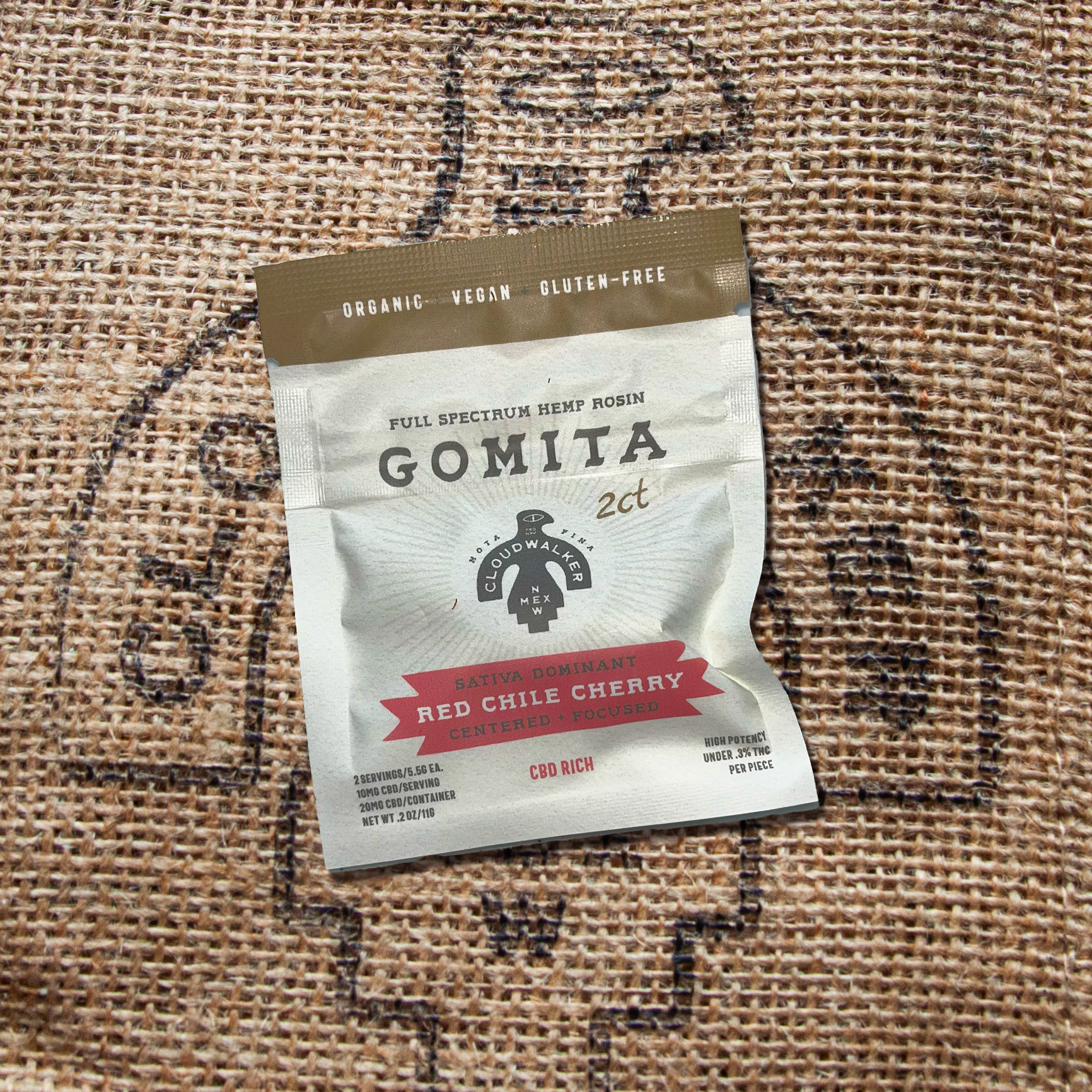 Photograph of product: Red Chile Cherry CBD Gomita (2ct, 10mg CBD)