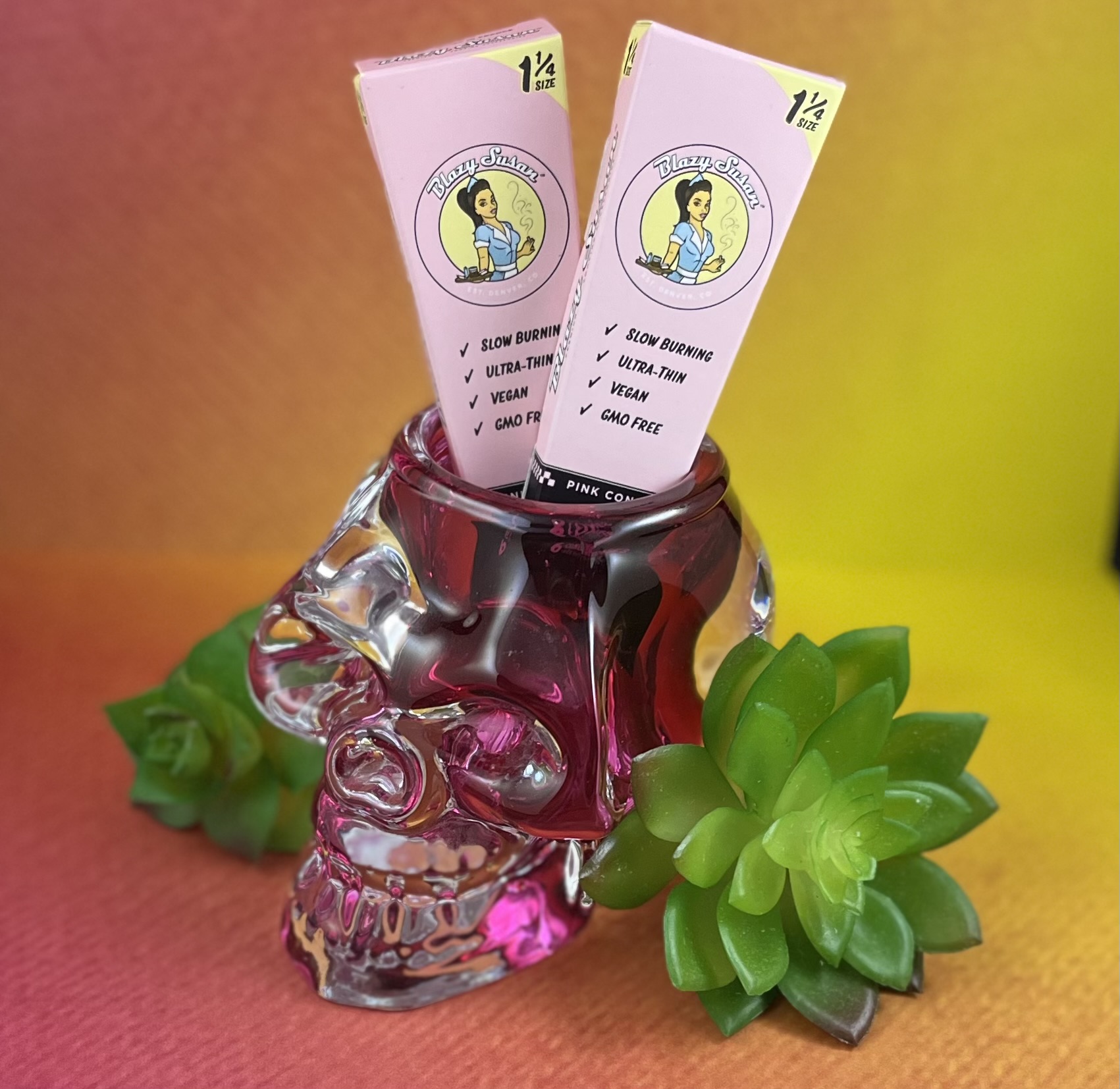 Photograph of product: Blazy Susan Pink 1 1/4 Cones 6pk