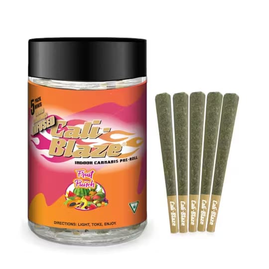 Photograph of product: Cali Blaze - Multipack Infused Prerolls - Fruit Punch