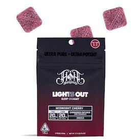 Photograph of product: Midnight Cherry | Lights Out | 100mg TH-oui:CBN Gummies