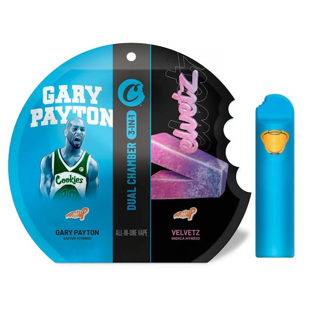 Photograph of product: Gary Payton x Velvetz (H) Dual Chamber Vape 1g - Gary Payton x Velvetz