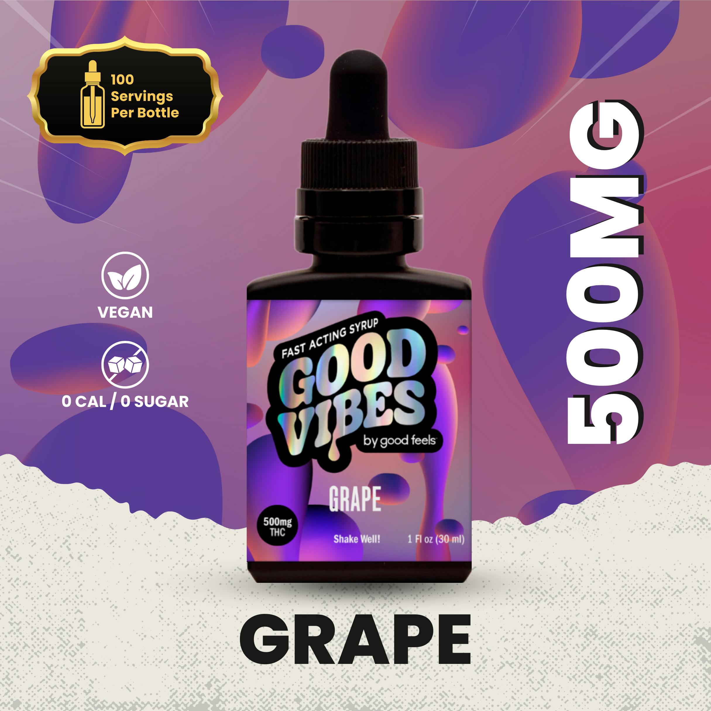 Photograph of product: Grape Fast-Acting Syrup | 500mg - 