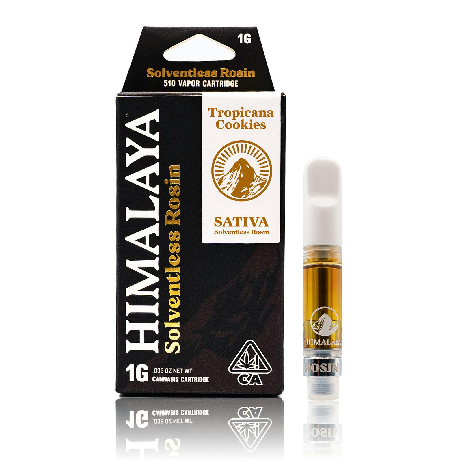Photograph of product: HIM | Tropicana Cookies | Half Gram Solventless Rosin | Cartridge | .05G |