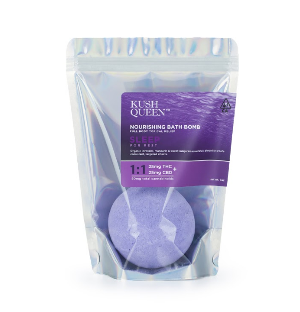 Photograph of product: $19 | 1:1 Sleep Bath Bomb | Kush Queen
