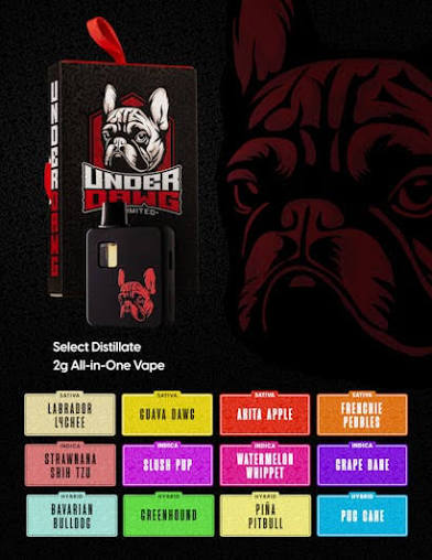Photograph of product: UD Akita Apple D9 Disposable 2.0g - 2.00 grams