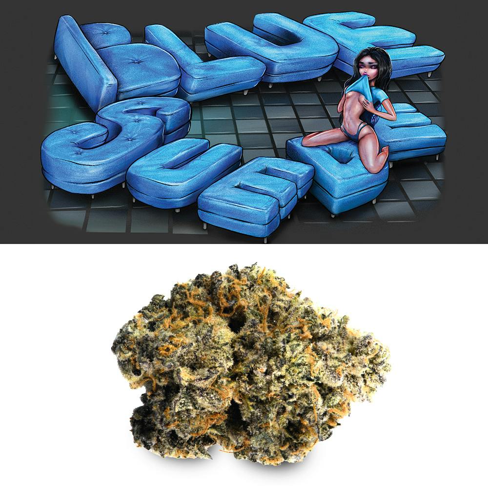 Photograph of product: Cookies - Blue Suede - - Indoor - 3.5g