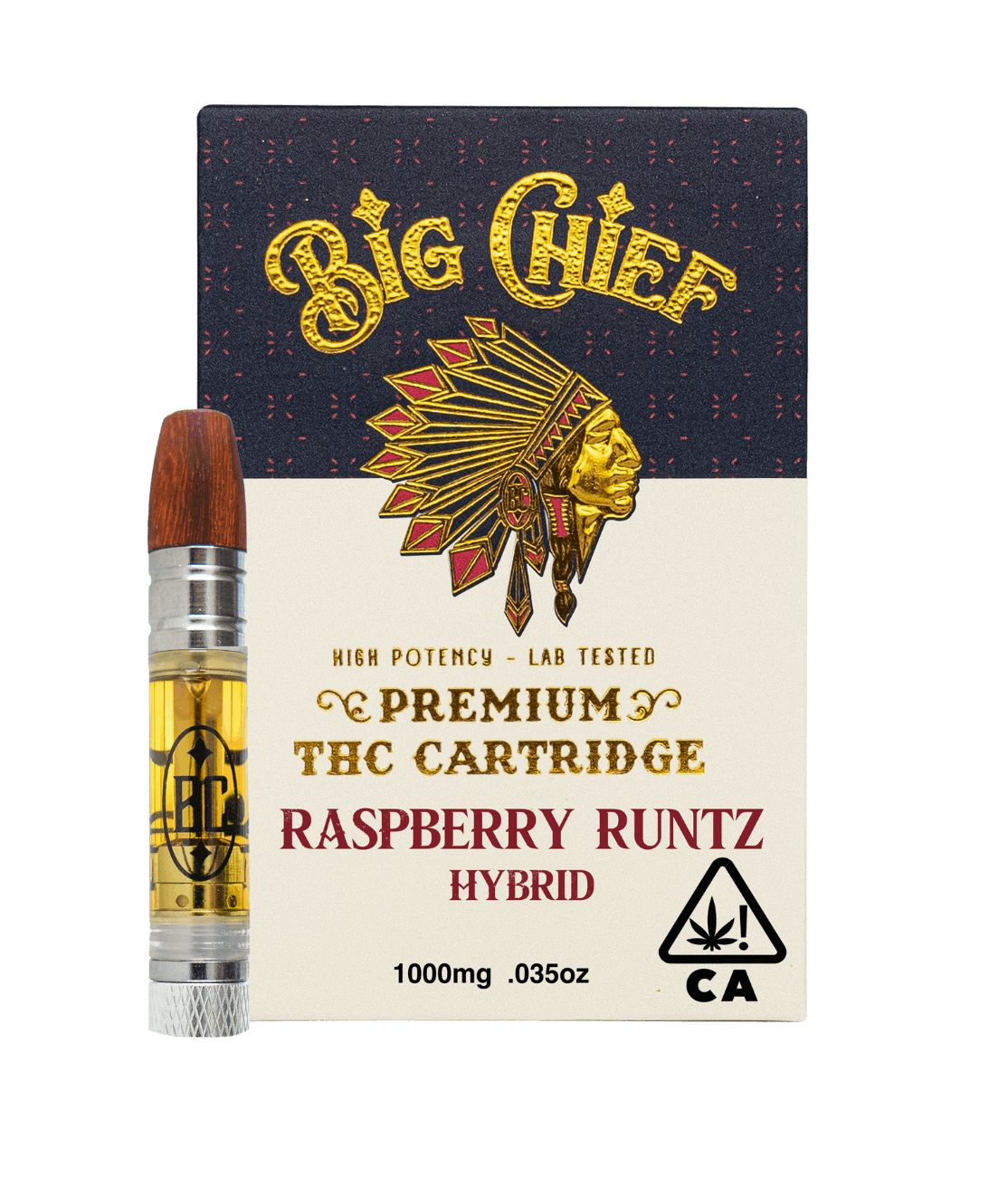 Photograph of product: Big Chief - Raspberry Runtz Cart 1g
