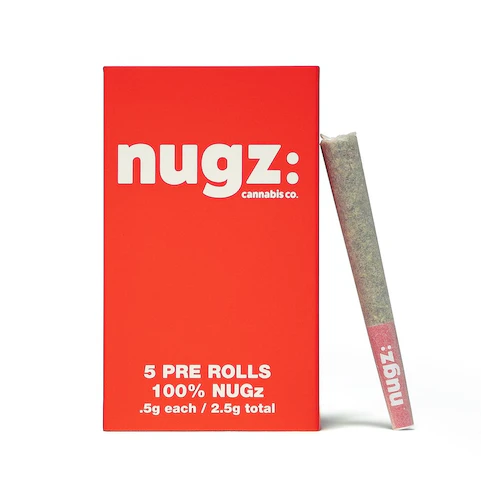 Photograph of product: (Nugz) 5pc Pre-Roll Gelato Cookies