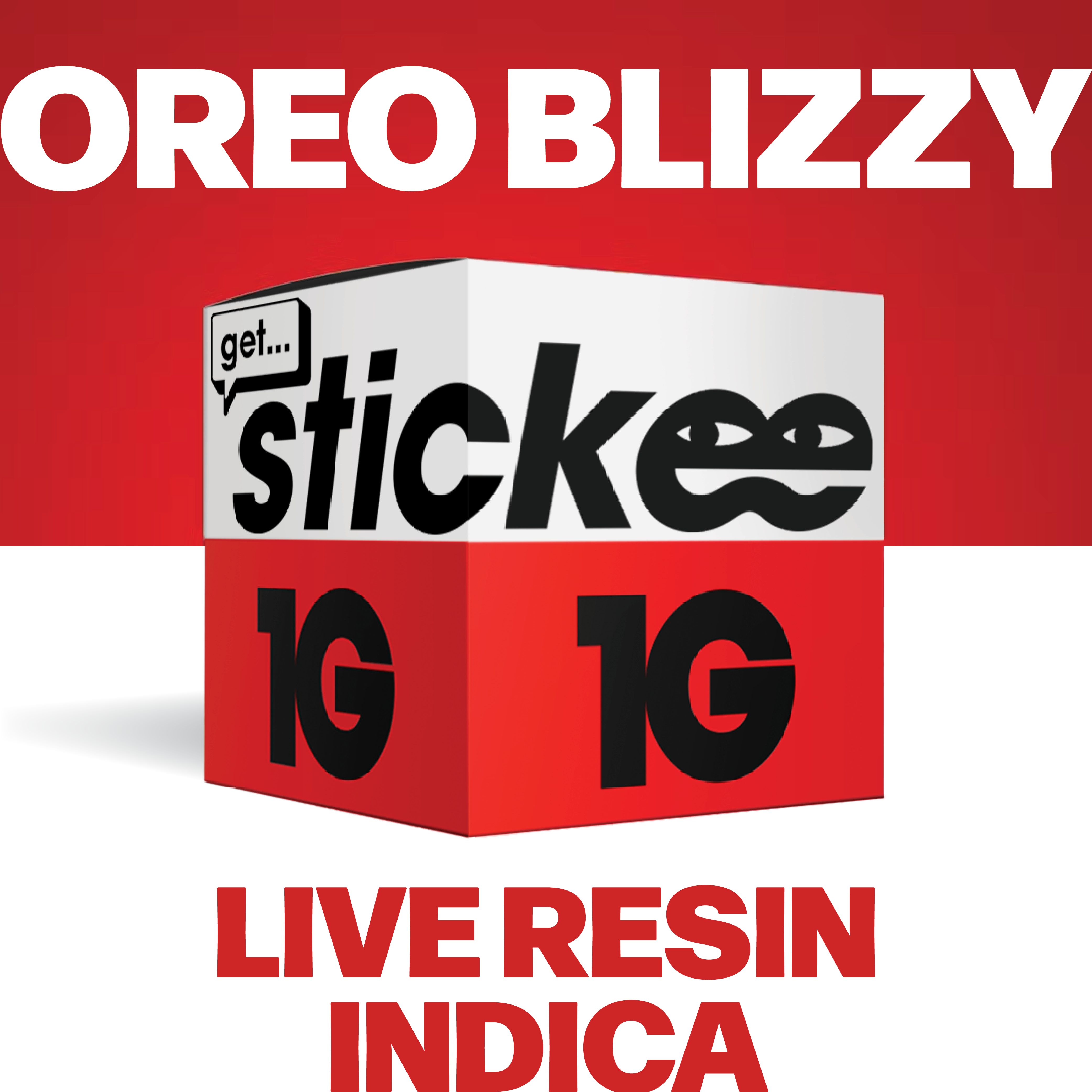 Photograph of product: STICKEE | Oreo Blizzy | 1G | Live Resin Concentrate