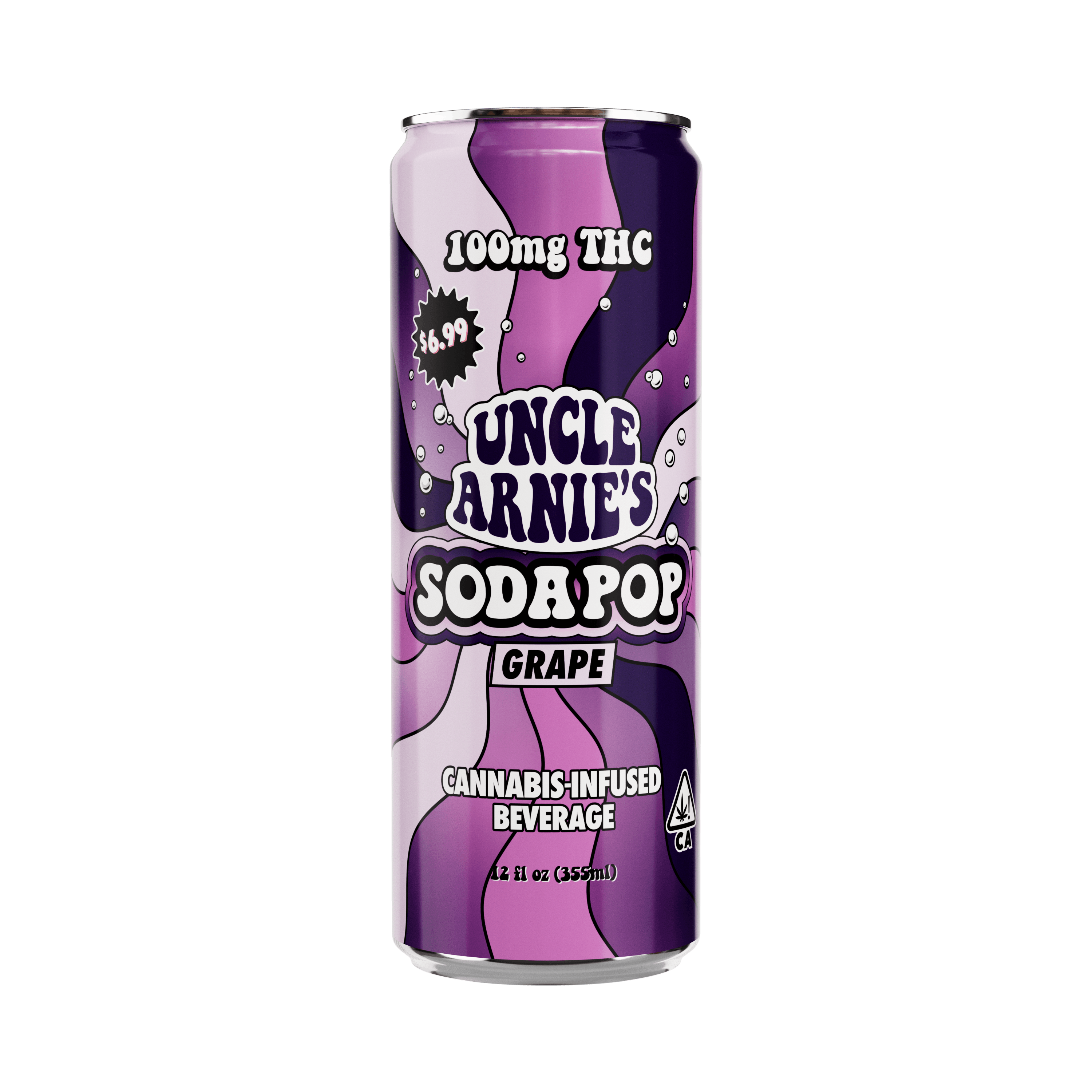 Photograph of product: Uncle Arnies | Grape Soda Pop | 100mg