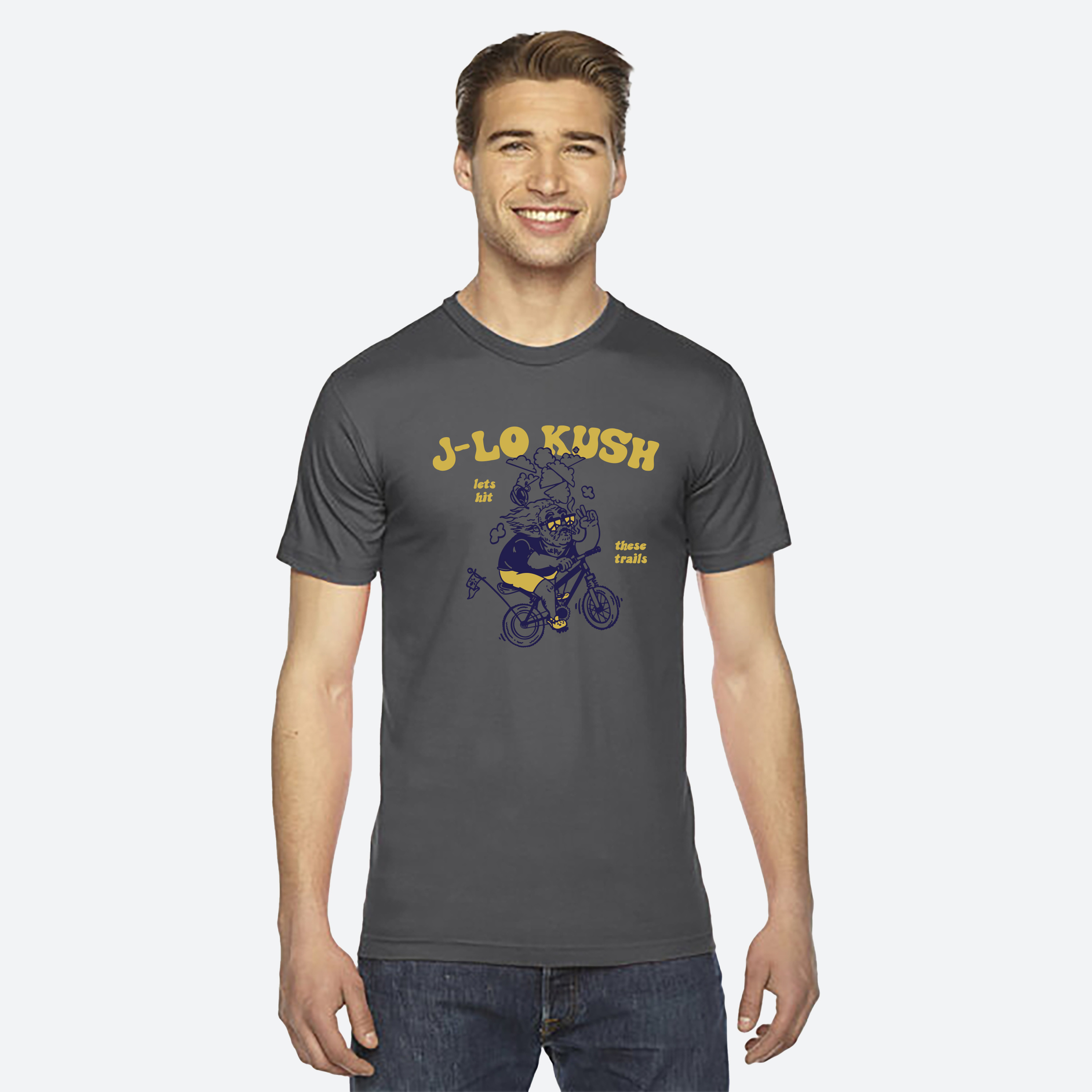 Photograph of product: J-Lo Kush Fine Jersey T-shirt - Asphalt (XL)