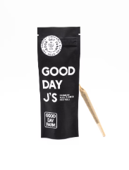Photograph of product: GDF: PRE-ROLL PACK| PEACH GELATO KUSH| GOOD DAY J'S | 0.7G | 5PK